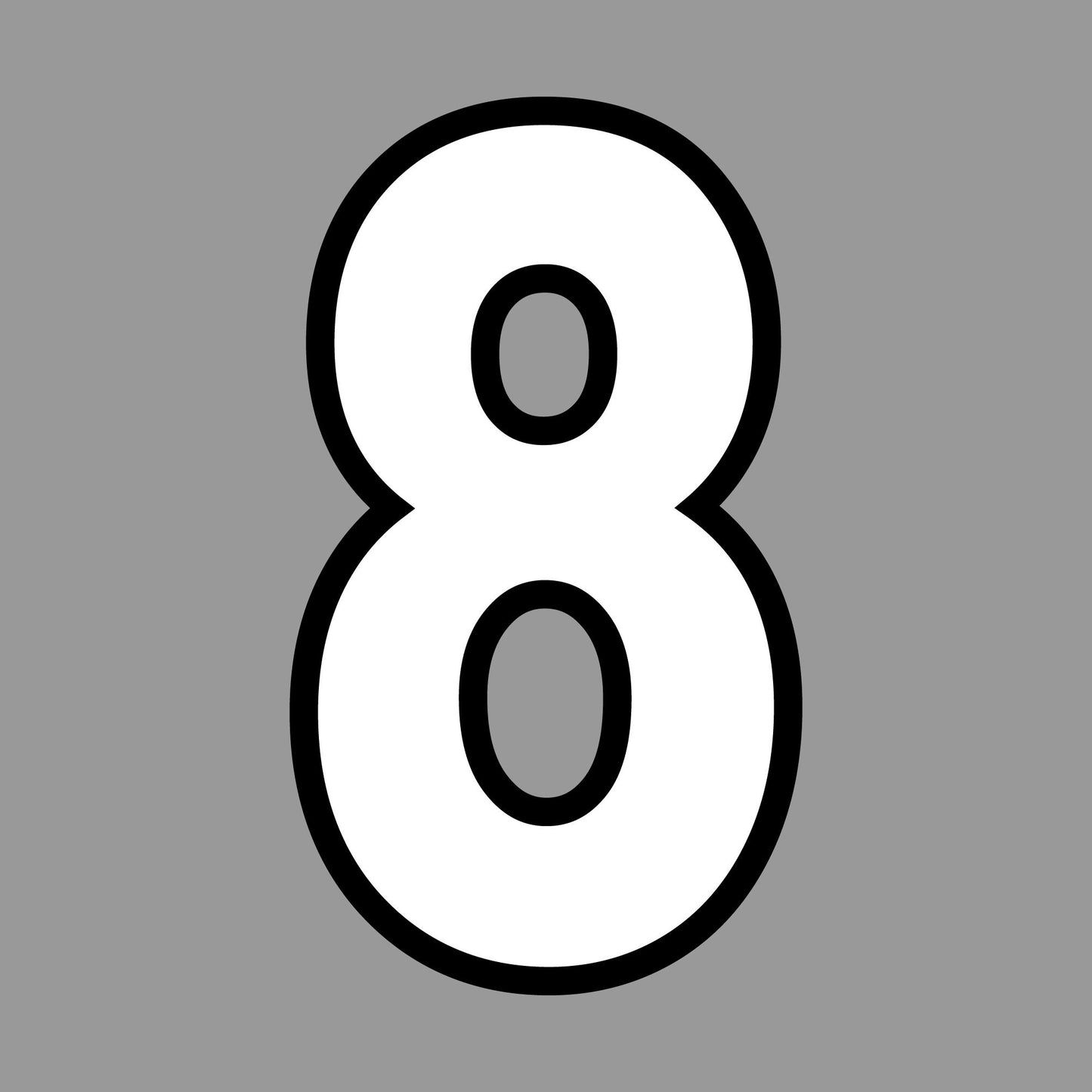 Number 8 Cookie Cutter