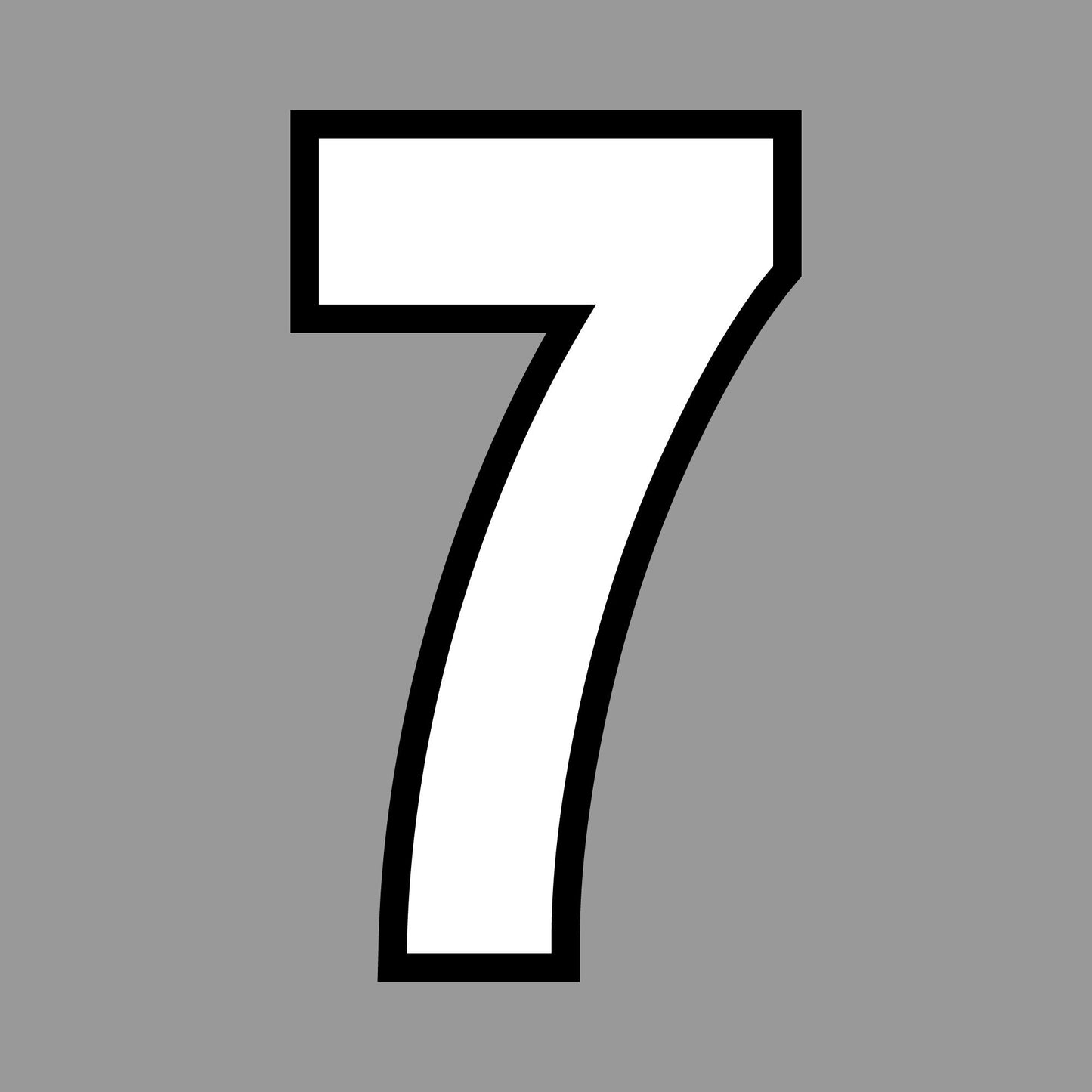 Number 7 Cookie Cutter