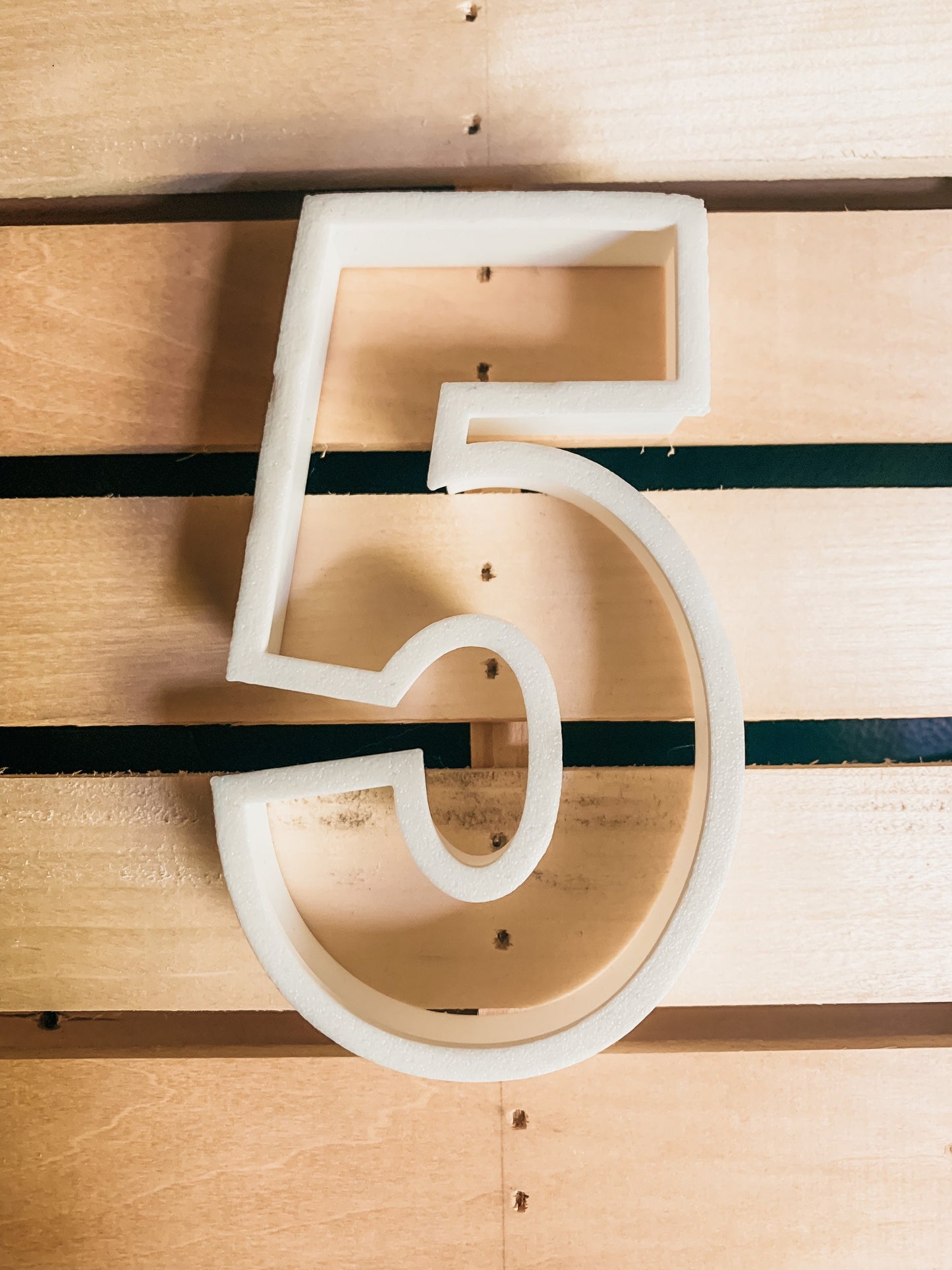 Number 5 Cookie Cutter
