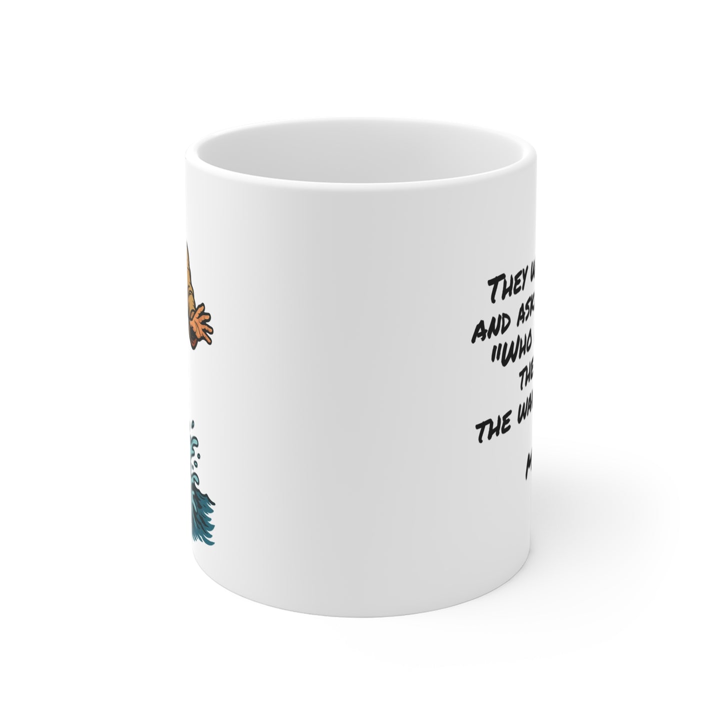 Jesus Surfing Mug – Funny Christian Coffee Cup (11 oz)