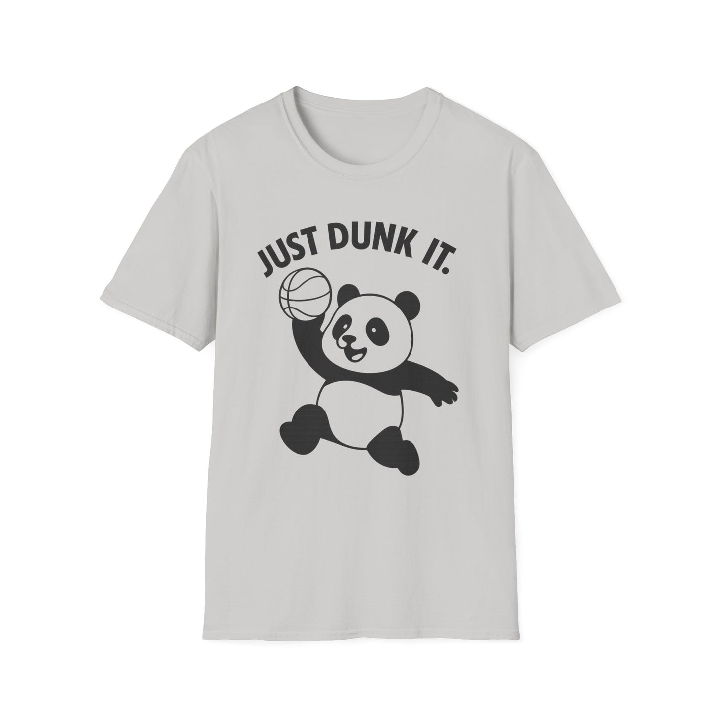 Just Dunk It Panda T-Shirt — Cute Basketball Panda Graphic Tee