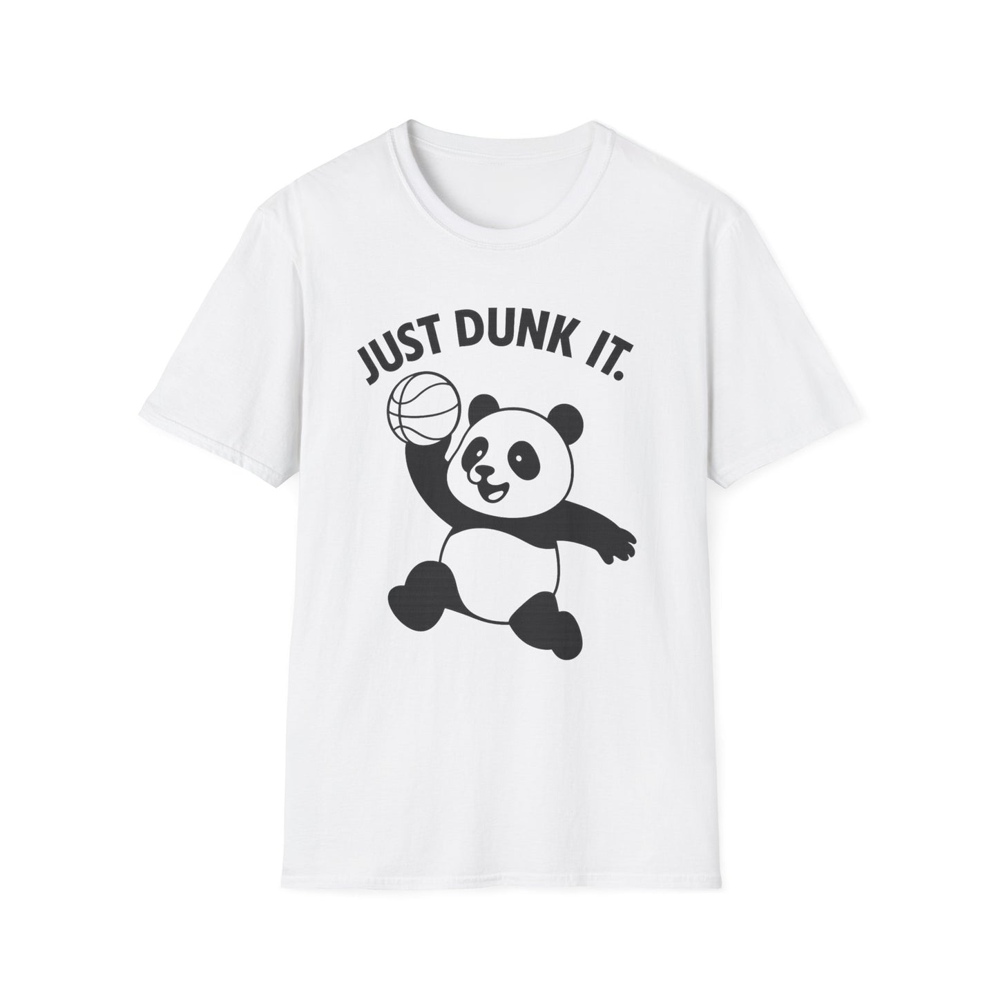 Just Dunk It Panda T-Shirt — Cute Basketball Panda Graphic Tee