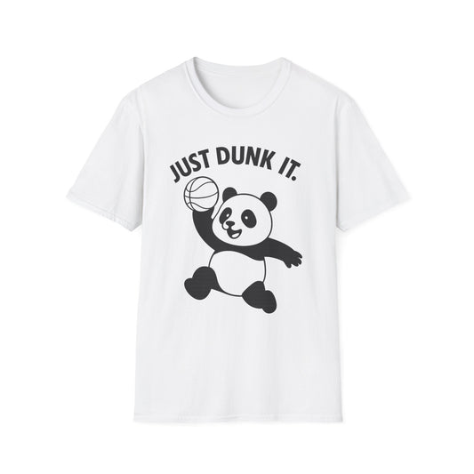 Just Dunk It Panda T-Shirt — Cute Basketball Panda Graphic Tee