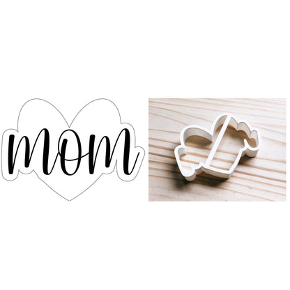 Heart Mom - Mother's Day Cookie Cutter